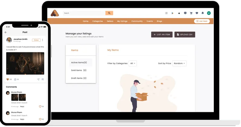 Antiquesmart – Online Marketplace