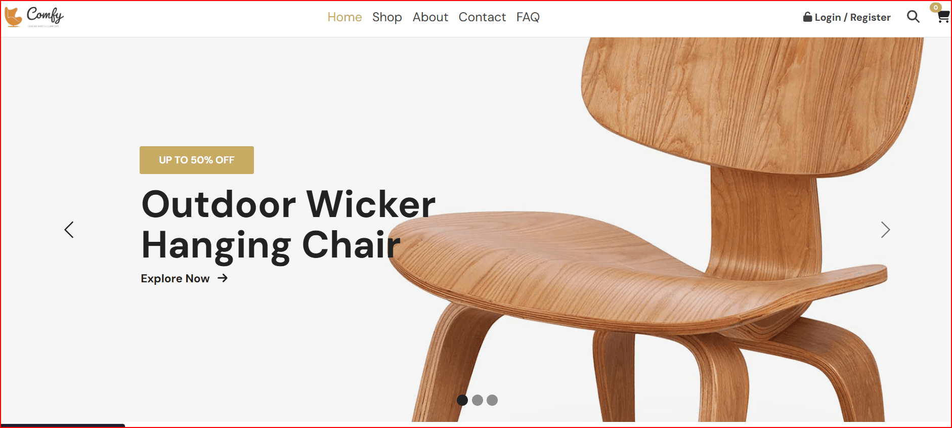 Comfy – Furniture Ecommerce (MERN)